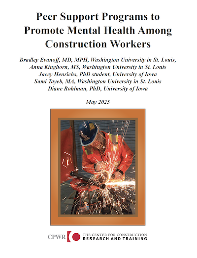 Cover of Small Study report on peer support for construction workers